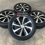 ✨ล้อแม็ก✨Toyota Vios 8 ก้าน ขอบ 15 ดำหน้าเงา พร้อมยาง 185-60-15 DAYTON ปลายปี 20