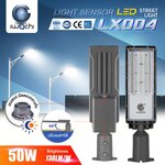 โคมไฟถนน LED LX004 มี Sensor เปิดอัตโนมัติตอนกลางคืน 50w แสงขาว
