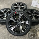 ✨ล้อแม็ก 5รู114✨Honda Civic Hatchback ขอบ 17 ดำหน้าชา พร้อมยาง 215-50-17 Yokohama ปี 21