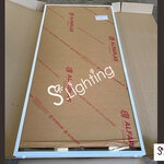 โคมติดลอยหน้าอะคริลิค สีใส 2x36w (60x120cm.) /A87%