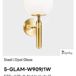 โคมไฟผนังภายใน 5-GLAM-W909/1W