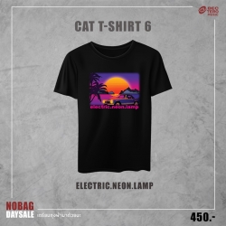 ELECTRIC.NEON.LAMP : T-SHIRT E.N.L NIGHT (สีดำ) CAT T-SHIRT 6