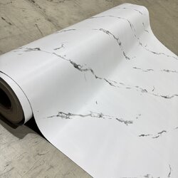 LALAHOME เสื่อน้ำมันผิวทรายลายไม้ หน้ากว้าง 2 เมตร หินอ่อนสีขาว ราคาความยาว 1 เมตร