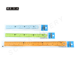 ไม้บรรทัดอลูมิเนียม บาง เคลือบสี 1อัน คละสี