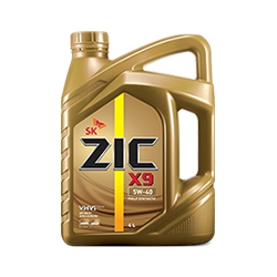 น้ำมันเครื่อง ZIC X9 5W-40 ขนาด 4 ลิตร