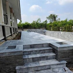 หินธรรมชาติที่ขายดีสุดๆ Crystal Black หินปูสระว่ายน้ำ