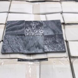 Silver Grey Polish 10x10x1cm หินธรรมชาติ ลายสวย