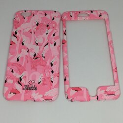 เคสคูทิส(Kutis)ไอโฟน6พลัส,6Sพลัส(ลายฟลามิงโก้สีชมพู)มาใหม่ เคสประกบหน้า-หลัง เคสเรืองแสง เคสลายวินเทจ ร้านSuperhero Klongthom