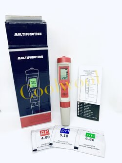 เครื่องวัดคุณภาพน้ำ 4 in 1 ชนิดปากกา PH/TDS/EC/Temp รุ่น 9908