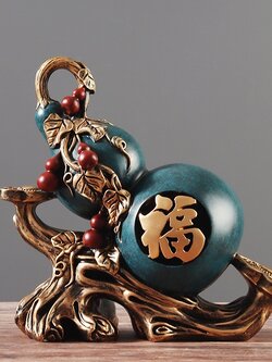 น้ำเต้าเก็บทรัพย์ เครื่องรางมงคล, เครื่องประดับปรับฮวงจุ้ยเสริมดวงการเงิน,การงาน,การค้า,ครอบครัว