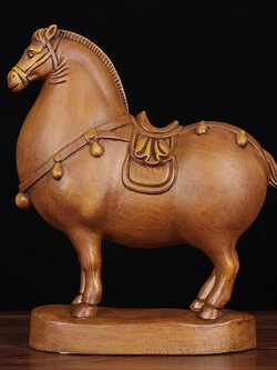 #ม้ามงคล(ไม้จริง) เสริมการงานธุรกิจเจริญก้าวหน้า เสริมฮวงจุ้ยตามปีนักษัตรจีน