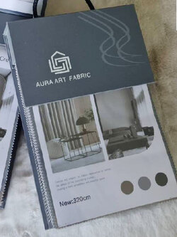 ผ้าม่าน AURA ART เล่มใหม่ สวยมาก | แจ้งรหัสสีในแชทนะคะ