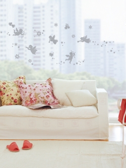 SGWST-22S Wall Sticker ไดคัท ลายนางฟ้าตัวน้อย / ขนาดเเผ่น 31.5 x 39.5 cm