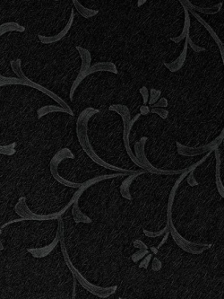 EMG-08 Wallpaper Vinyl วอลล์เปเปอร์สีดำเงาลาย ดอกไม้เลื้อยสีดำ หน้ากว้าง 60 cm
