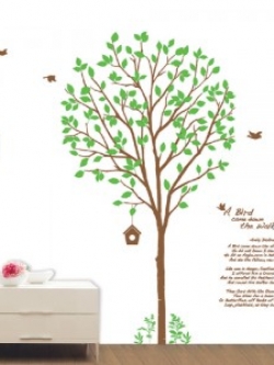 GS-58833 Big Graphic Sticker Tree & Bird 98x172 cm