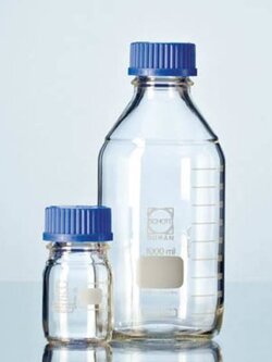 ขวดเก็บสารเคมี ขวดดูแรน ชนิดใส ชนิดปากแคบ DURAN® Original Laboratory Bottle