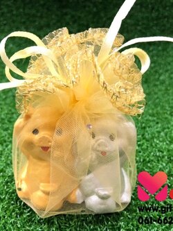 หมูเงินหมูทองคู่ มงคลห่อผ้า