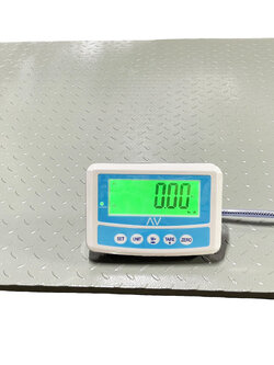 เครื่องชั่งดิจิตอลวางพื้น ตรา Avenue รุ่น AW-B แท่นชั่ง 1.2 x 1.2 ม. พิกัด 2000 กก LCD