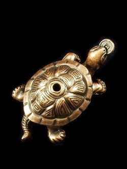 เต่าคาบเหรียญ ที่ปักธูปหอมรูปเต่านำโชคคาบเหรียญ