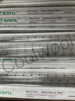 Serological pipette 50ml, Purple plastic(100ea/cs)-ปิเปตพลาสติกชนิดสเตอไรด์ 50 ml(100ชิ้น/ลัง)