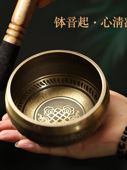 #พร้อมส่ง ขันทิเบต Tibetan Singing Bowl ขนาด 9.5 cm. ใช้สำหรับทำสมาธิขณะสวดมนต์