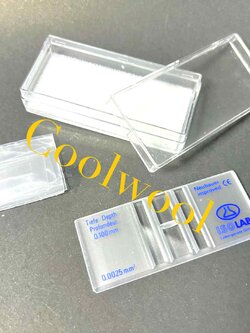 blood counting chamber - neubauer improved สไลด์นับเม็ดเลือด-Hemacytometer