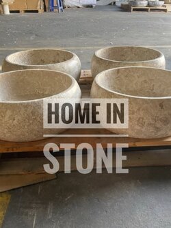 อ่างหินอ่อนทำจากหินอ่อนแม่น้ำ มีให้เลือกหลากหลาย