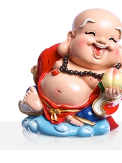 ตุ๊กตาเทพเจ้าจีน,พระสังกัจจายน์ สัญลักษณ์แห่งความอุดมสมบูรณ์ ตุ๊กตาแต่งบ้านเสริมดวงการงาน การเงิน ค้าขาย แก้ปีชง