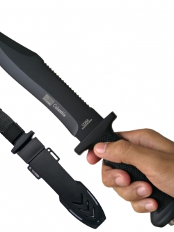 มีดพก มีดเดินป่า มีดใบตาย Columbia 1228A ยาว 12.5" (32 ซม.) พร้อมปลอกมีดพลาสติก ABS สำหรับเก็บมีด