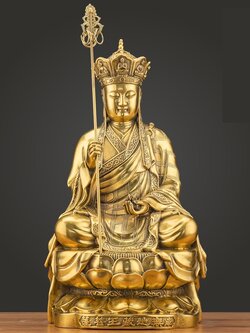 พระยูไล พระภิกษุ,พระพุทธรูปนิกายวัชรยาน (พระทิเบต) เนื้อทองเหลือง ขนาดใหญ่สูง 48 cm.
