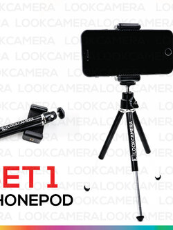 Phonepod (Set1) ขาตั้งกล้องมือถือพร้อมตัวจับ