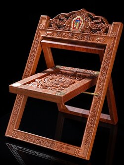 แท่นวางพระคัมภีร์,วางหนังสือสวดมนต์ ไม้จันทน์แอฟริกัน พับได้