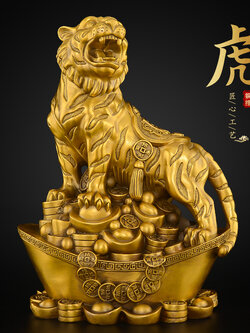 #เสือโคร่งสัตว์มงคลเสริมพลังอำนาจบารมี ตั้งวางบนโต๊ะทำงานแก้ฮวงจุ้ยการงาน