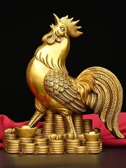 #พญาไก่มงคล ตัวแทนของผู้ที่มีความฉลาดเฉลียว กล้าหาญ เสริมโชคลาภด้านเงินทอง,แก้ปีชง