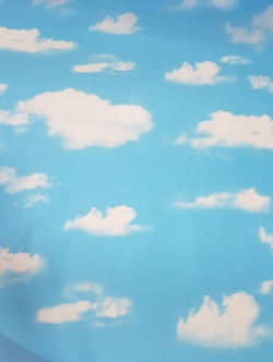 W-27 Window sheet สติ๊กเกอร์ฝ้าติดกระจกลายท้องฟ้า หน้ากว้าง 92 cm