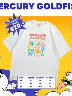 T-Shirt : MERCURY GOLDFISH - CAT T-SHIRT 2024 Oversized