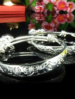 กำไลข้อเท้าเด็กชุปเงิน 925 น้ำหนัก 16.70 กรัม /ปรับขนาดได้ (ขายเป็นคู่)