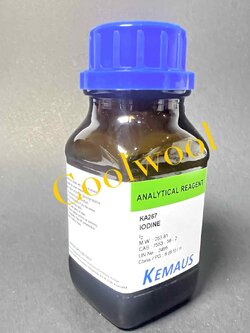 KemAus-Iodine resublimed 99% AR. grade(500กรัม/ขวด)