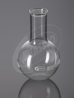 ขวดก้นกลม Round bottom flask narrow neck with beaded rim