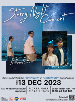 [EARLY BIRD TICKET] Starry Night Concert with fellow fellow & Mercury Gold Fish