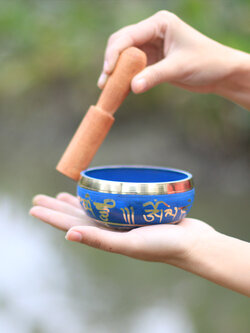 #พร้อมส่ง ขันทิเบต Tibetan Singing Bowl ขนาด 8.5 cm. ใช้สำหรับทำสมาธิขณะสวดมนต์