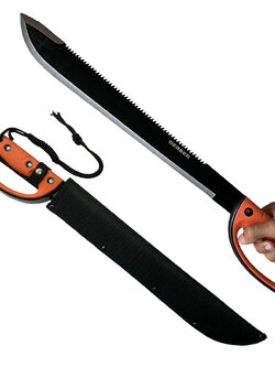 มีดมาเชเต้ มีดเดินป่า มีดใบตาย Machete ขนาด 24.4 นิ้ว (62 ซม.) พร้อมซองไนล่อนเก็บมีด