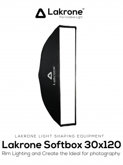 Lakrone Softbox 30x120 โคมไฟซอฟบ๊อกขนาด 30x120 ซม. (Bowen Mount)