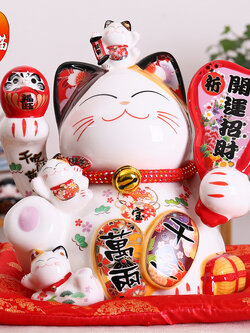 Lucky Cat Decoration ตุ๊กตาของขวัญ พร้อมกล่อง/ขนาด 12 นิ้ว