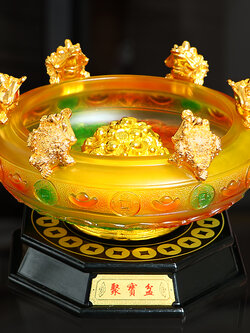 #อ่างมหาสมบัติ คางคกสามขาคาบเหรียญ(กิมเซียมซู) 6 ตัว เรียกทรัพย์ เสริมมงคล