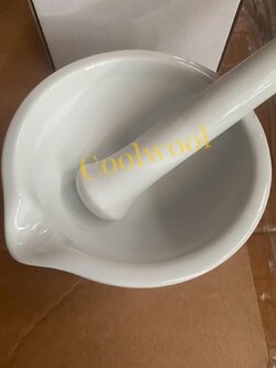 JIPO-โกร่งบดยา ผิวสาก Porcelain พร้อมที่บด