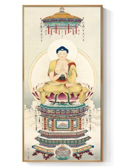 #ภาพวาดทังก้า(Thangka)ภาพวาดทิเบต ทังก้า มันดาลา พุทธศิลป์ชั้นสูง