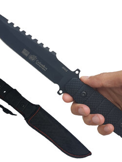 มีดพก มีดใบตาย Columbia XF012 ขนาด 11.2 นิ้ว (28.5 ซม.) พร้อมซองไนล่อนสำหรับเก็บมีด