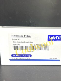 Labfil-47mm Nylon Membrane filter 0.22um. 100pcs/pk