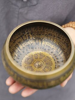 #พร้อมส่ง ขันทิเบต Tibetan Singing Bowl ขนาด 15 cm. ใช้สำหรับทำสมาธิขณะสวดมนต์